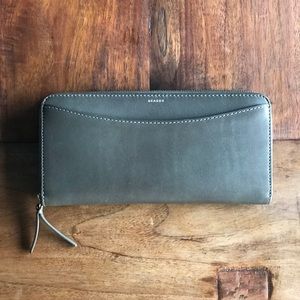 Skagan gray zip wallet
